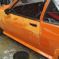 Oranje Opel Ascona B 2.5CIH met 212PK