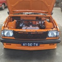 Oranje Opel Ascona B 2.5CIH met 212PK