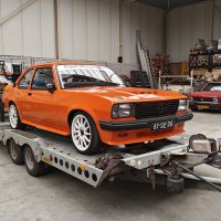 Oranje Opel Ascona B 2.5CIH met 212PK